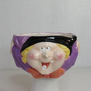 WCL Halloween Witch Ceramic Candy Dish/Bowl